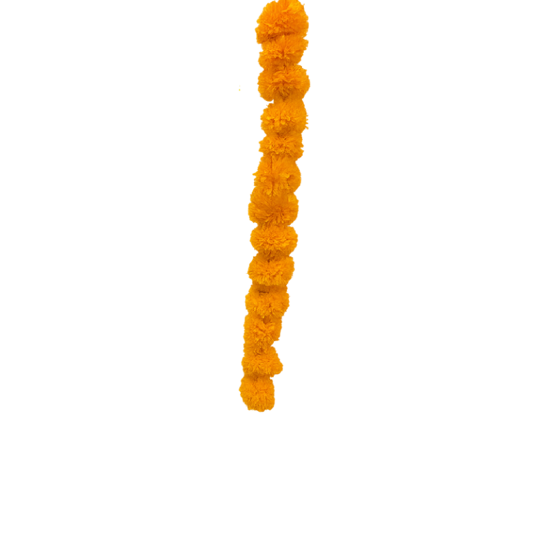 Artificial Marigold Garland for Diwali & Weddings - Traditional Genda Phool Home Decor - T04