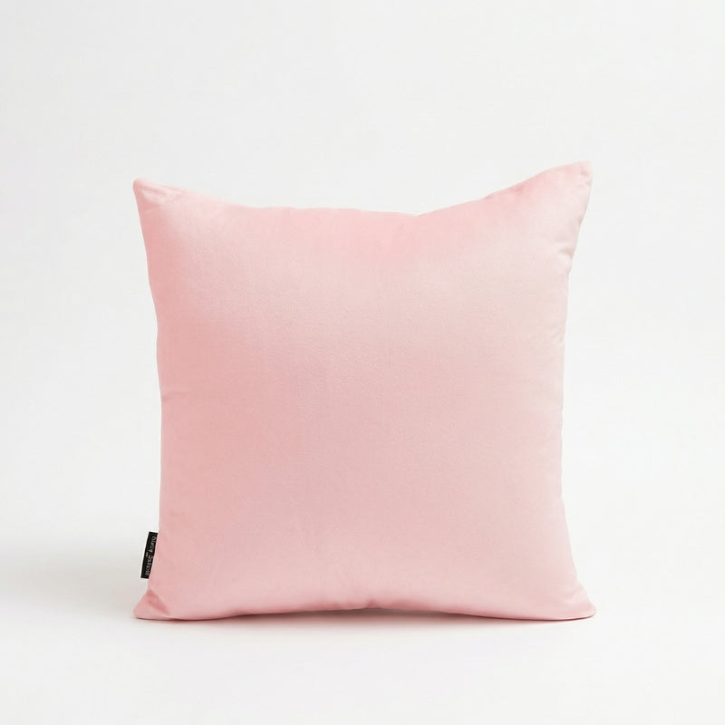 Blush Pink Velvet Cushion Covers – Soft Rose Luxury Throw Pillows - CU03