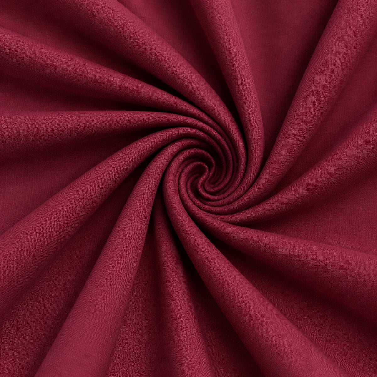Burgundy Velvet Round Tablecloth – Luxury Plain Dining Linen - L16