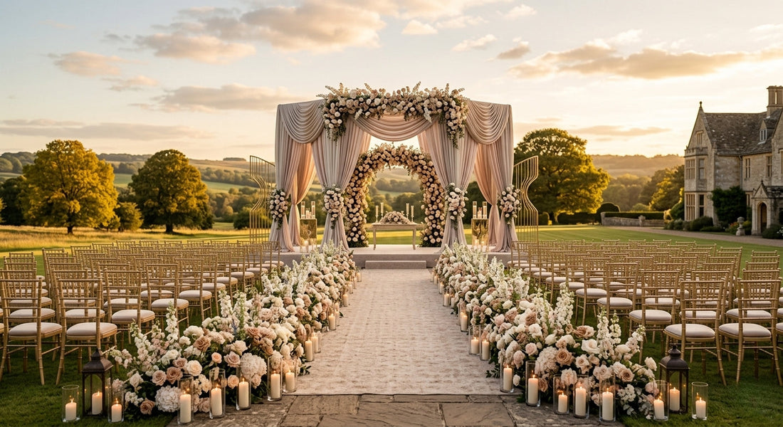 Luxury Ceremony Styling: 2026 UK Wedding Trends for Elevated Aisle &amp; Entrance Design