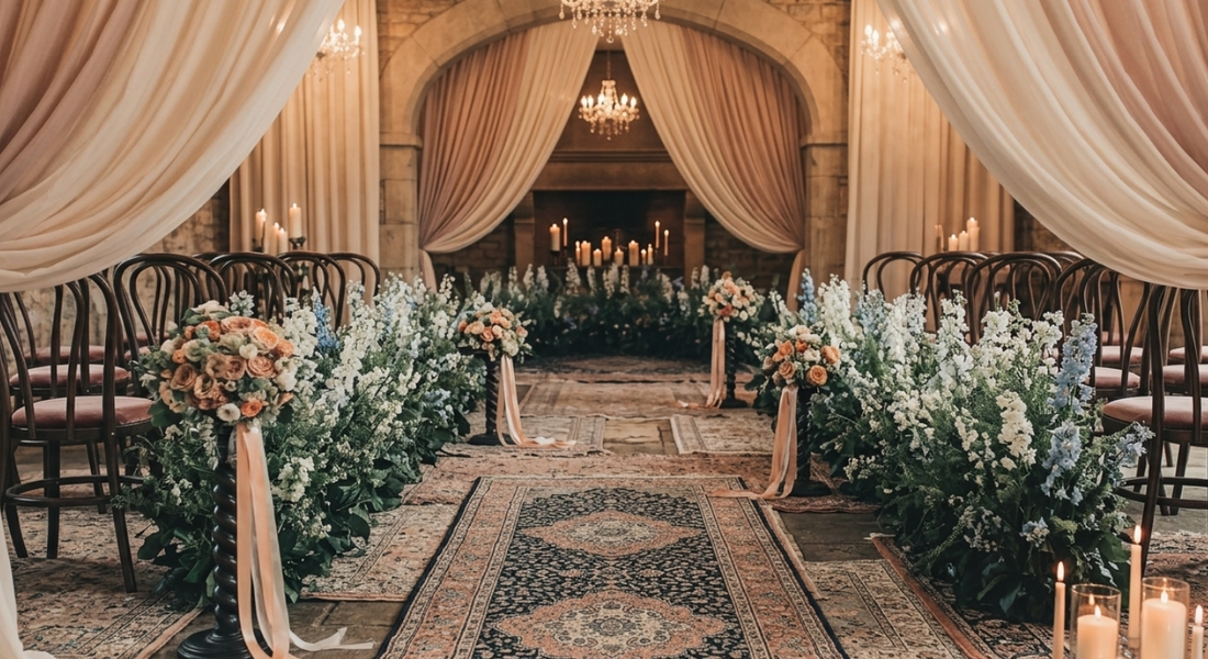 Wedding Floor Styling: 2026 UK Trends for Aisles, Rugs &amp; Luxury Setup