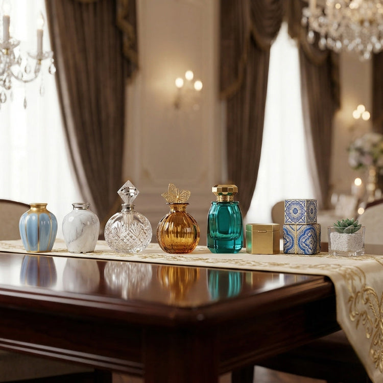 Wedding cube vases for floral arrangements.