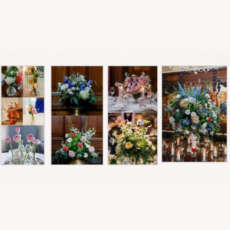 decorative wedding florals for event styling