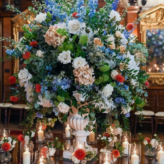 Luxury Foyer Urn Arrangements | Grand Entrance Floral Displays for Weddings & Events