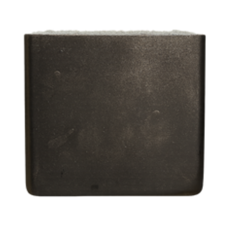 Industrial Charcoal Square Planter – Matte Graphite Grey Ceramic Pot - CV06