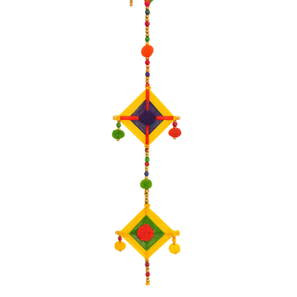 Handmade Indian Decor & Artificial Marigold Garlands - Festive Wall Hangings for Diwali, Mehndi & Weddings - T07