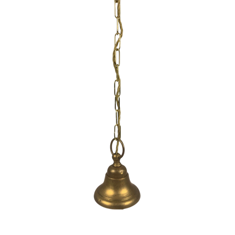 Traditional Brass Puja Bell with Chain - Handcrafted Temple Bell for Home Mandir & Meditation - T08