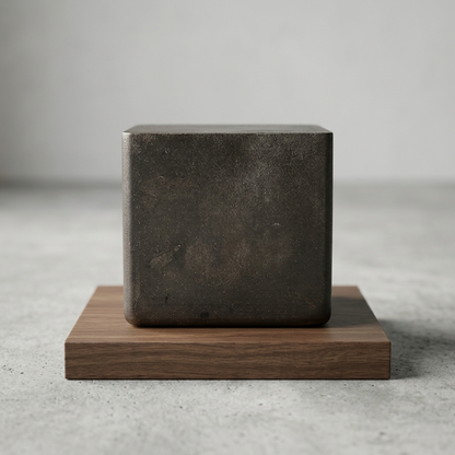 Industrial Charcoal Square Planter – Matte Graphite Grey Ceramic Pot - CV06