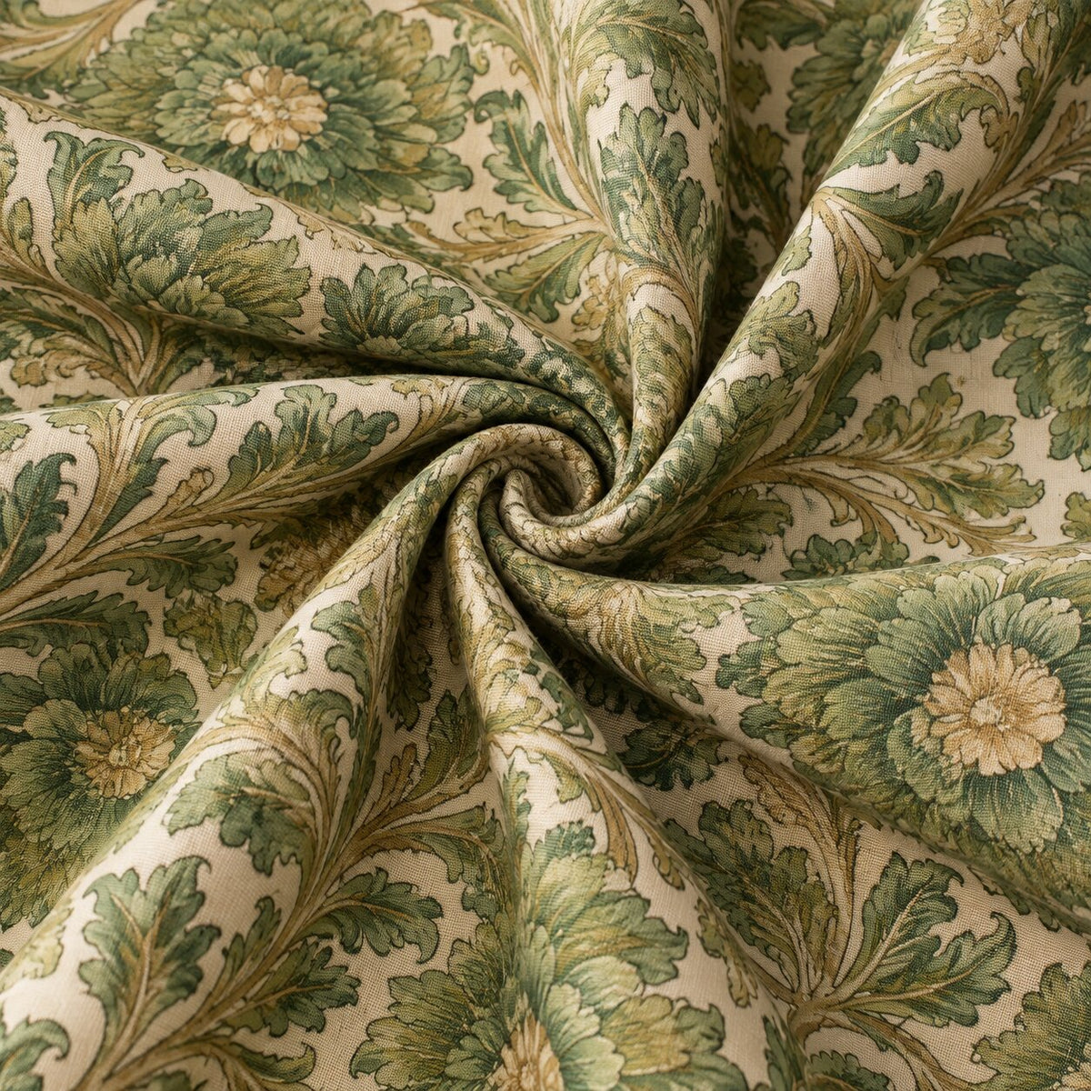 Botanical Sage Floral Tablecloth | Premium Dry Hire for Linens - L01