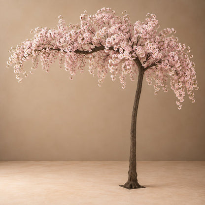 Artificial Pink Cherry Blossom Arch Tree – Weeping Sakura Canopy for Weddings - T05