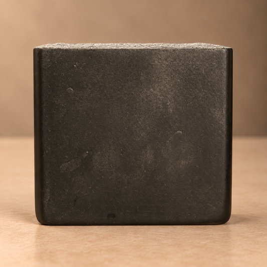 Industrial Charcoal Square Planter – Matte Graphite Grey Ceramic Pot - CV06