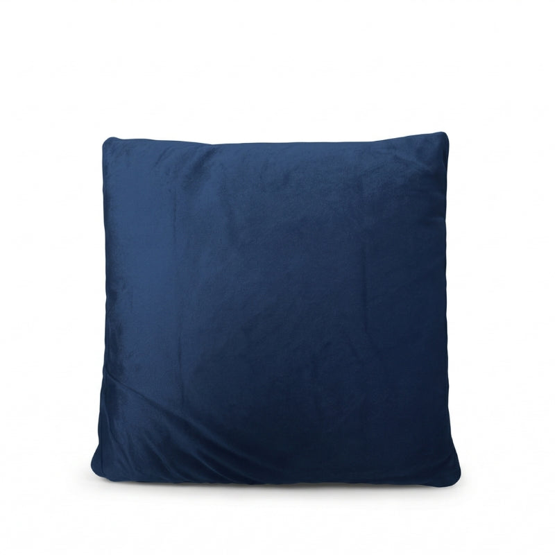 Set of 2 Navy Velvet Cushion Covers – Luxury Midnight Blue Soft Touch Pillows - CU08