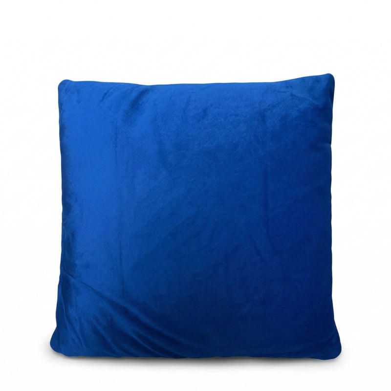 Royal Blue Velvet Cushion Covers – Luxury Cobalt Soft Touch Pillows - CU07