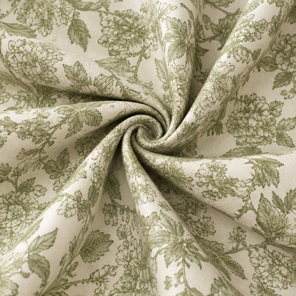 Olive Blossom Sketch Tablecloth | Modern Dry Hire for Linens - L05