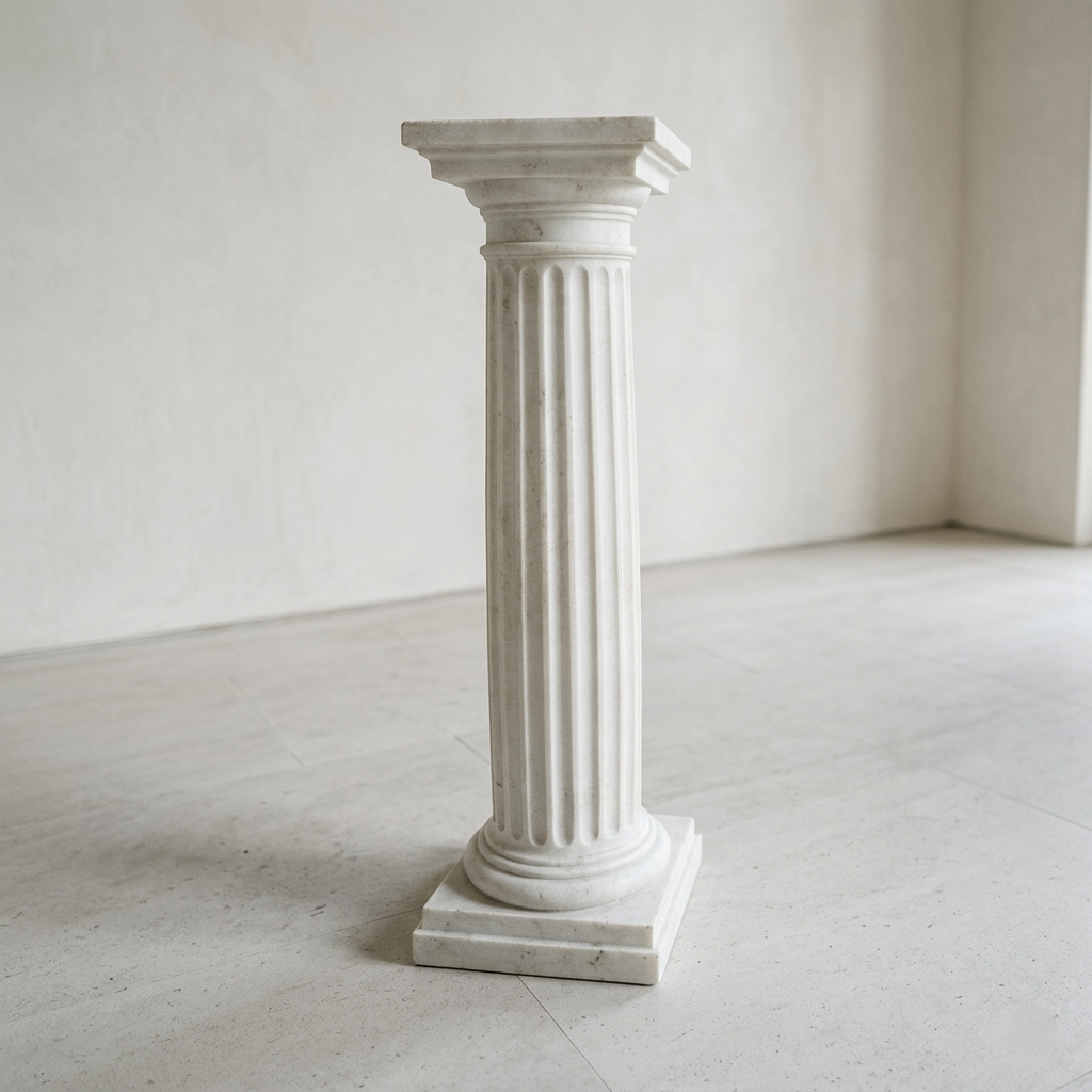 Roman Wedding Pillar - Decorative White Corinthian Column for Event Backdrops & Photography - T11