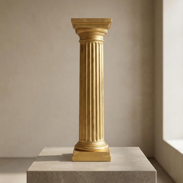 Gold Roman Pillar - Decorative Corinthian Column for Luxury Weddings, Stage Backdrops & Events - T12