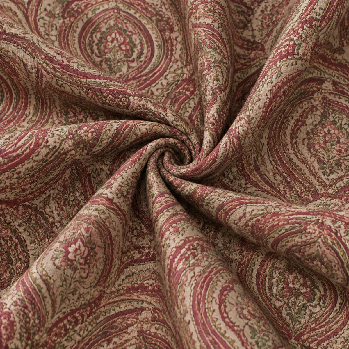 Burgundy Heritage Paisley Tablecloth | Classic Dry Hire for Linens - L07