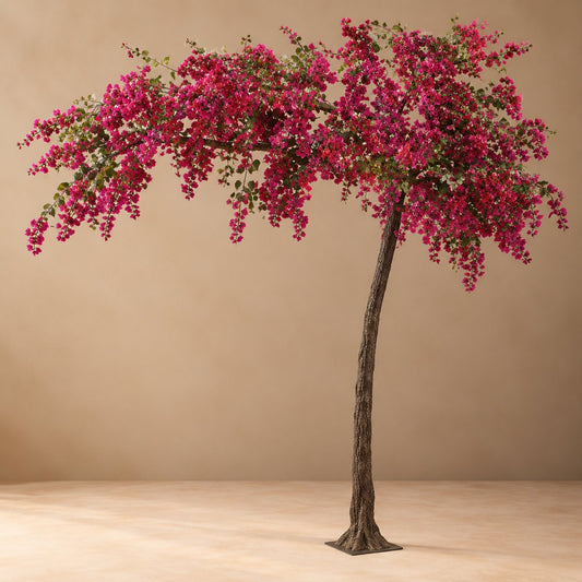 Artificial Magenta Bougainvillea Arch Tree – Tropical Canopy for Vivid Event Decor - T08