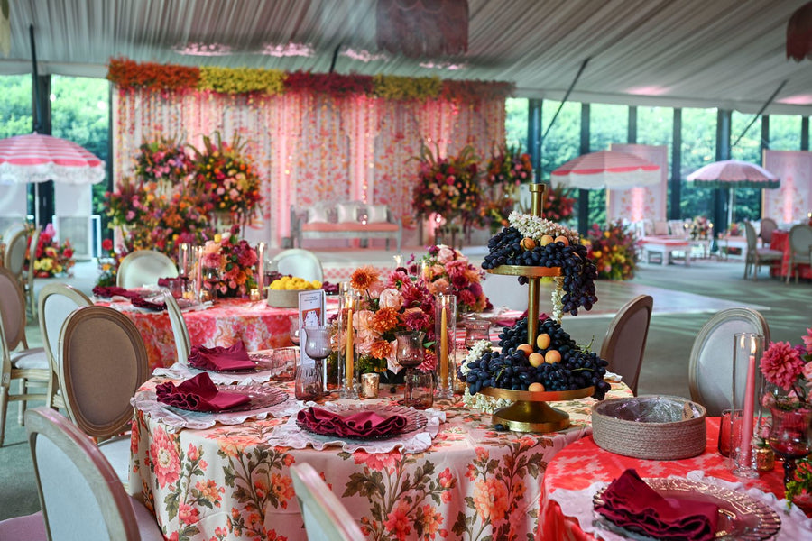 Brand event table design